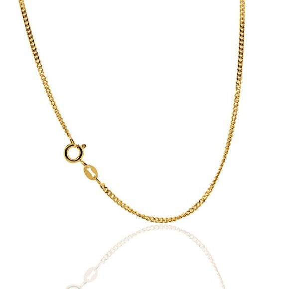 NWT Eliza Curb Chain Necklace (1.8mm) // 14kt Italian Gold Vermeil (20") - Picture 1 of 4